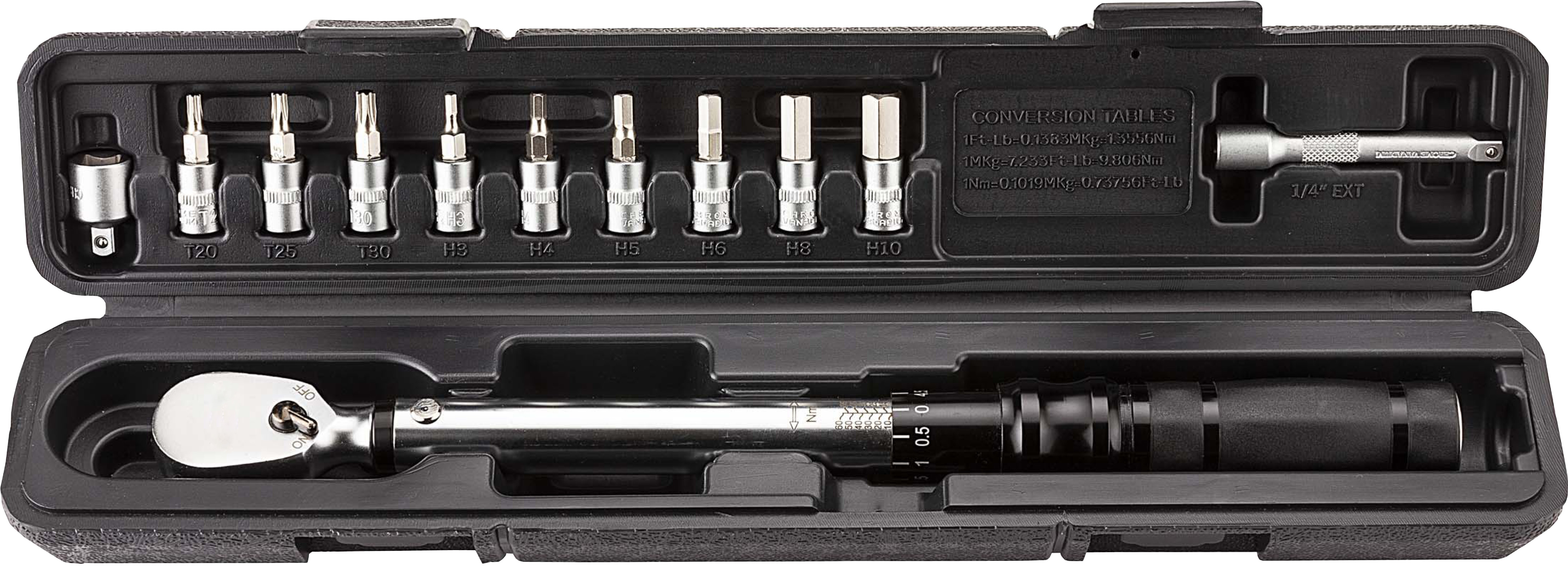 3/8"DR 10-60Nm adjustable torque wrench